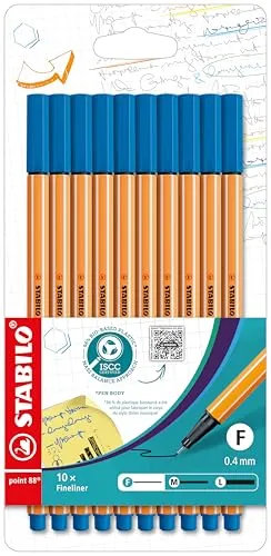 STABILO - Fineliner - point 88-10er Etui - blau
