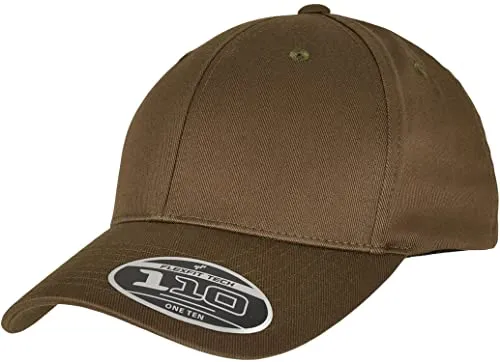 Flexfit Unisex 110 Curved Visor Snapback Baseballkappe, Olive, one Size