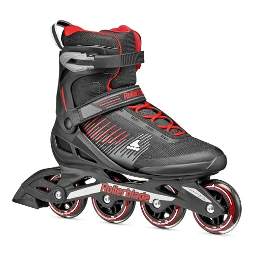Rollerblade ZETRABLADE, Inline Skates für Männer, Fitness Inliner, Schwarz/Rot, 39/40