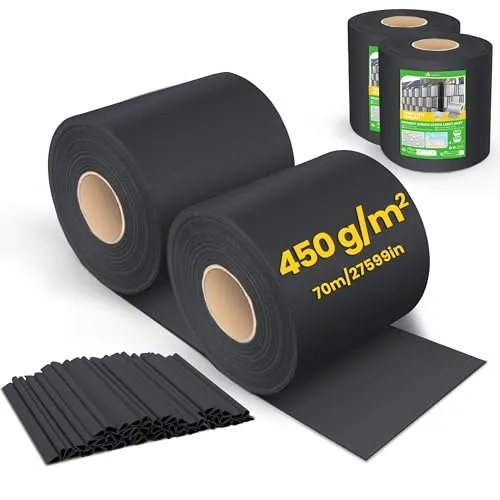 VOUNOT® PVC Sichtschutzstreifen, 140m x 19cm, Schwarz - Optimaler Sichtschutz für Zäune - Sichtschutz für Doppelstabmatten, UV-beständig und wetterfest, sorgt für Privatsphäre und eine harmonische Atmosphäre im Garten oder auf dem Balkon.