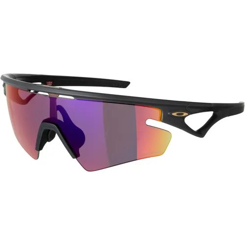 Oakley Sphaera Slash Matte Carbon Prizm Road - Sportbrille für Athleten - Sportbrille mit innovativer Glasform für optimales Sichtfeld, leichten O Matter-Rahmen und Prizm Lens Technology für verbesserte Farben und Kontraste.