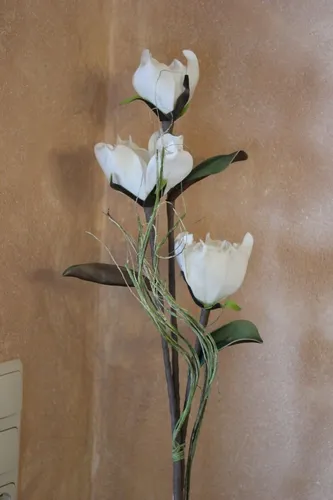 Magnolienzweig, Kunstblumen, Magnolie weiß, L ca. 1,10 m von formano