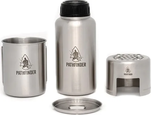 Pathfinder Edelstahl Trinkflasche Kochset von Pathfinder Battles Deep Cuts Unpainted Miniatures (W12.5) Silberner Drache