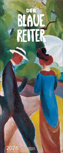 Der Blaue Reiter 2026: Wandkalender mit Meisterwerken - Bildende Kunst und herausragende Druckqualität: Erleben Sie die faszinierenden Werke von Franz Marc, Wassily Kandinsky und Co. im Hochformat – ein stilvolles Highlight für jedes Zuhause!
