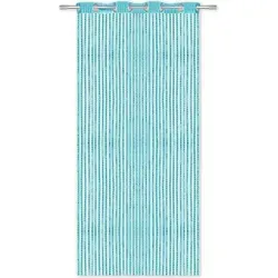 Arsvita Fadenvorhang Metall-Optik 140x250cm Ösen türkis - ozeanblau