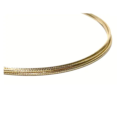 Elegante 3-reihige Halskette aus 925/- vergoldetem Silber - Stilvolle Halskette aus 925er Sterlingsilber, 3-reihig und diamantiert, ideal für besondere Anlässe oder den Alltag. Ein zeitloses Schmuckstück für jeden Look.