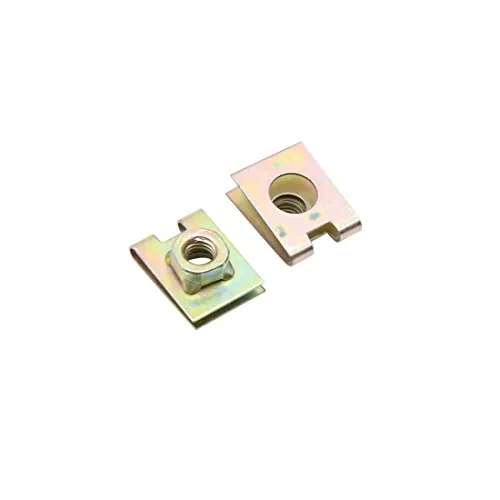 sourcing map 30x Blechschrauben Befestigung Blechmutter Clip Klammer Metall 6mm Kupferton