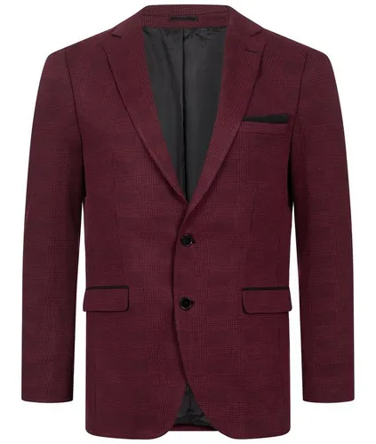 Indumentum Herren Sakko Slim Fit IJS-104 in Weinrot, Größe S - Elegantes Slim Fit Sakko in Weinrot aus 60% Polyester und 40% Viskose, elastisch und pflegeleicht. Ideal für legere Anlässe und bequem im Alltag.
