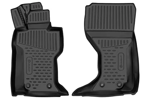 LEMENT Auto-Fußmatten für MAZDA MX-5 (2015->) - Passgenaue 2-tlg. Fußmatten für MAZDA MX-5, aus 100% TPE, mit hohem Rand und 3D Lasche – idealer Schutz und leicht zu reinigen.