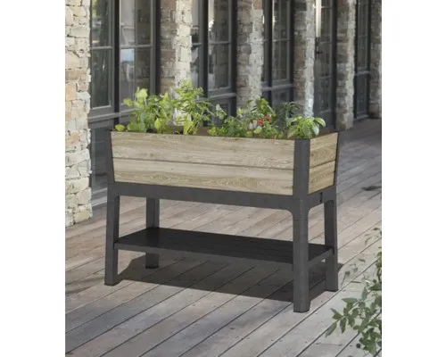 Hochbeet Keter Ashwood 113 x 48 x 79,5 cm anthrazit/braun