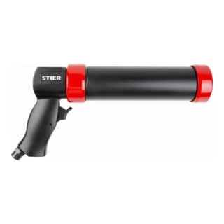 STIER Kartuschenpistole SKP-350 - Robuste Kartuschenpistole für präzises Arbeiten mit allen handelsüblichen Kartuschen bis 310 ml. Optimierte Flussautomatik und stufenlose Mengenregulierung für höchste Sauberkeit.