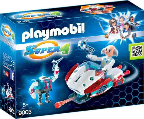 PLAYMOBIL® 9003 Skyjet mit Dr X & Roboter  ,  /  defekte Kartonage Lagerspuren