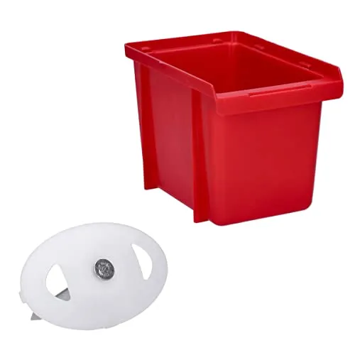 Stück Nagelscheiben Ø 3x60 mm mit Montagenagel Stahl oval Weiß in roter Box 100