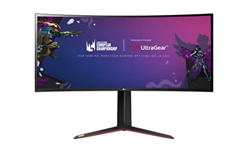 LG UltraGear 34GN850-B Gaming Monitor - 34 Zoll IPS LED Monitor mit 1 ms Reaktionszeit und 144 Hz Bildwiederholrate, ideal für fortgeschrittene Computerspieler.