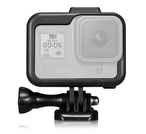 Schutzgehäuse Schutzrahmen Case Für GoPro Hero 8 - Robuster Case mit Blitzschuh