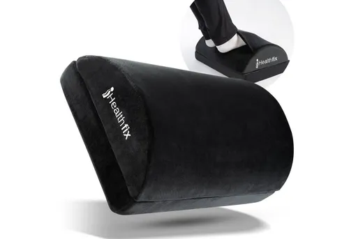 Healthfix Ergonomische Fußstütze - Höhenverstellbare Fußablage für verbessertes Sitzen, ideal für Büro und Gaming, fördert Durchblutung und reduziert Verspannungen.