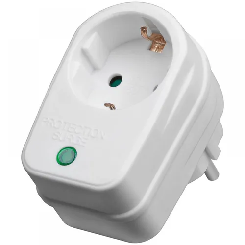 Goobay Steckdosenadapter mit Überspannungsschutz in weiß von Goobay