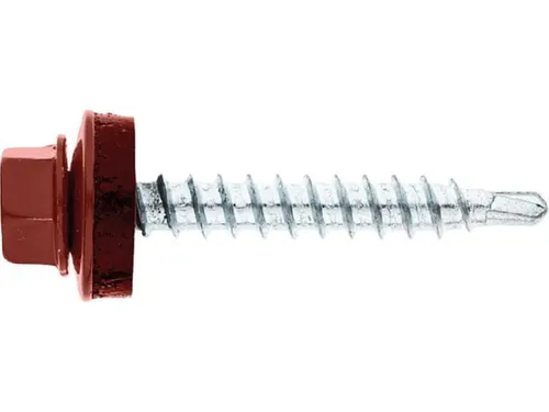 Fassadenschraube Twistec® Colorhead 4,8X35 RAL 6020 VPE: 100 verarb. mit Stecksc