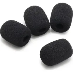 Ersatz Mikrofon Schaum Schwamm Für Kopfhörer Ohrhörer - 20mm - Schwarz 4 x