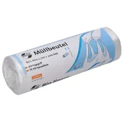 DEISS UNIVERSAL PLUS Müllbeutel mit Tragegriff, HDPE, 60 Liter 49801 , 1 Rolle = 20 Beutel