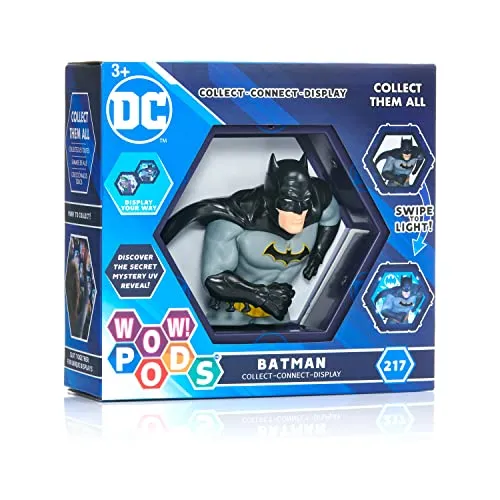 WOW! PODS DC Collection - Batman | Superhelden-Figur mit leuchtender Wackelfigur | Offizielles DC-Sammelspielzeug & Geschenke