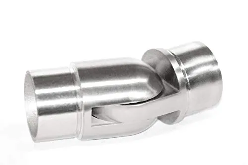 Edelstahl Gelenk Rohrverbinder Fitting schwenkbar für 42,4 x 2,0 mm Rohre