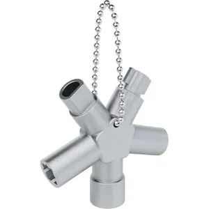 Absina Schaltschrankschlüssel 1007, Elektro, 4 Profile, für Schränke und Absperrsysteme