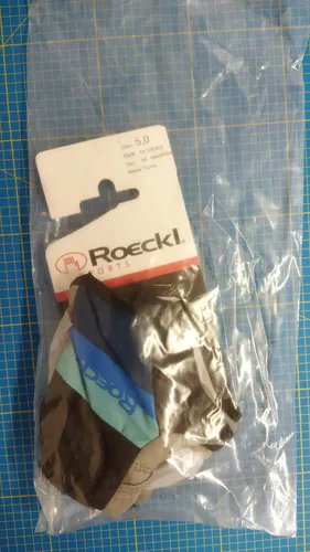 Roeckl Ticino Handschuhe kurz black/blue 5