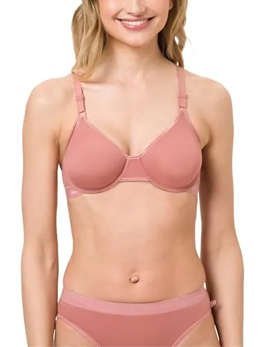 BeeDees Damen Bügel-BH Microfun W Terracotta, 95C mit Bügel Verstellbare Träger