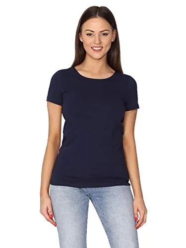 Merry Style Damen T-Shirt Kurzarm MS10-370 (Navy, XXL)
