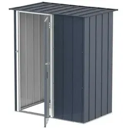 Duramax Metall Gartenhaus 148x88 - Wetterfest und langlebig - Gartenhäuser: H. 190 x B. 163 x T. 102 cm, aus pulverbeschichtetem Stahlblech, wartungsfrei und UV-beständig, idealer Schutz für Ihre Gartenwerkzeuge.