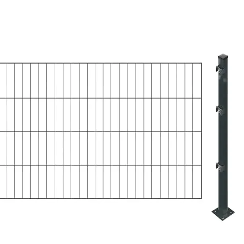Einstabmattenzaun inkl. Pfosten zum Einbetonieren von Arvotec