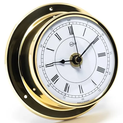 BARIGO 683MS Tempo Quarz-Schiffsuhr in gold von Barigo