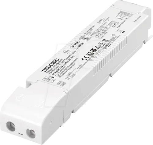 Tridonic LCA 60W 24V one4all SC PRE SP LED-Treiber - Beleuchtung, DC tauglich und programmierbarer Ausgangsstrom für flexible Anwendungen und Notlichtbetrieb.