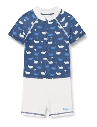 Playshoes UV-Schutz Einteiler Unisex Kinder Badeanzug Schwimmanzug, Wal, 86/92 - Einteiliger Badeanzug mit UV-Schutz 50+ für sicheren Badespaß an heißen Sommertagen. Der lange Reißverschluss sorgt für einfaches An- und Ausziehen.