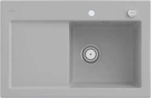 Villeroy & Boch Subway 45 Einbauspüle Keramikspüle - Hochwertige Keramikspüle mit praktischer Abtropffläche, schmutzabweisender Oberfläche und robuster Beständigkeit gegen Kratzer und Hitze – ideal für jede moderne Küche.