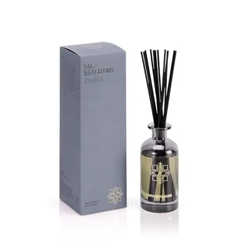 Max Benjamin Diffuser Dodici 150ml - Eleganter Duftspender - Duftöldiffusoren, luxuriöser Aromadiffuser mit Grapefruit Shores Duft, der bis zu 4 Monate hält – ideal für Zuhause oder Büro.