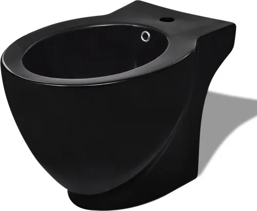 vidaXL Standbidet Bodenstehend Keramik Schwarz in schwarz von vidaXL