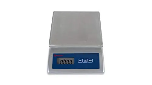 SCALESON S110 Edelstahl Kompaktwaage I Briefwaage I Postwaage I Tischwaage I Rezepturwaage Max. 5kg - 1g
