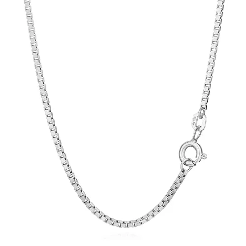 Elegante 36cm Venezianerkette aus Sterlingsilber - Halskette aus hochwertigem 925er Sterlingsilber, leicht und stilvoll, perfekt für jeden Anlass.