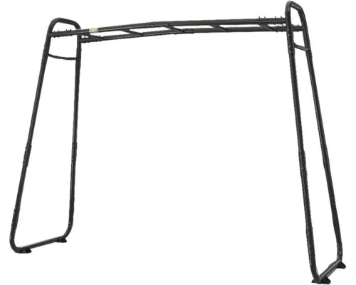 EXIT GetSet Monkeybar MB200 - Schwarz - Das EXIT GetSet MB200 ist ein vielseitiges Spiel- und Fitnessgerät für draußen. Mit einer Länge von über drei Metern und anpassbarem Zubehör fördert es die motorischen Fähigkeiten und den Spielspaß im Freien.