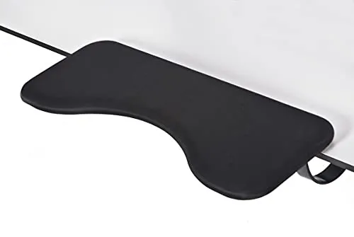 IO-REST Tischlehne HANDY Stoff Elasthan schwarz - Zubehör für Möbel: Ergonomische Tischlehne mit weicher Polsterung, entlastet Arme und Schultern und verbessert die Haltung beim Arbeiten am PC.