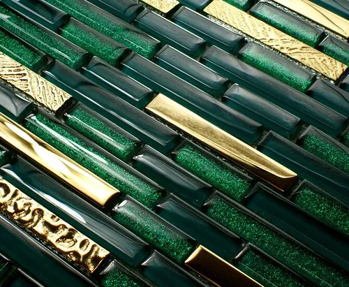 Grünes Glasmosaik „ALISEDA AGAT“