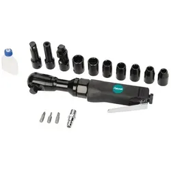 Aircraft 2401550 Luftratschen-Set LR S 1/2'' - Ratschen, Gummiummantelter Kopf schützt empfindliche Materialien, ergonomischer Griff für rutschsicheren und vibrationsarmen Einsatz, ideal für präzise Arbeiten.