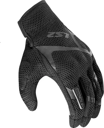 LS2 Ray II Herren Handschuh Schwarz L - Leichte und bequeme Motorradhandschuhe für heißes Wetter, mit flexiblem Neopren-Mesh und rutschfester Handfläche. Ideal für Fahrten bei warmen Temperaturen. --- NEU und original verpackt ---