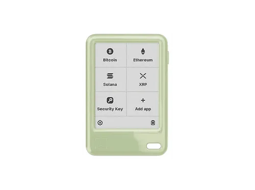 LEDGER SAS Nano Gen5 Green + Recovery Key Krypto Wallet - Sichere Krypto-Wallet mit über 15.000 verwaltbaren digitalen Assets. Das benutzerfreundliche Design und der 2,8 Zoll große Touchscreen ermöglichen einfache Transaktionen und Verwaltung. Schütze deine Identität und Assets mit höchster Sicherheit.