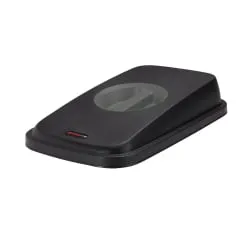 Rotho Mülleimer Deckel mit Verschluss Geo/Selecto, schwarz/anthrazit - Mülleimer Deckel mit innovativem Drehgriff, abwaschbare Kunststoff-Oberfläche und Geruchsverschluss für ein hygienisches Zuhause.