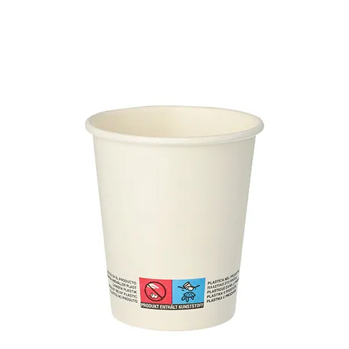Trinkbecher To Go 0,2 l – FSC®-zertifiziert - Hochwertiger, weißer Pappbecher mit PE-Beschichtung für Heißgetränke, ideal für Gastronomie und Catering. Nachhaltig und stilvoll – perfekt für To-Go-Services.