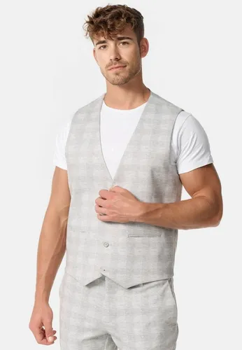 Jeff Anzugweste JFLeo mit kontrastreichem Innenfutter - Elegante Anzugweste für Herren mit modernem Design und figurbetonter Passform, ideal für festliche Anlässe oder smarte Casual-Looks.