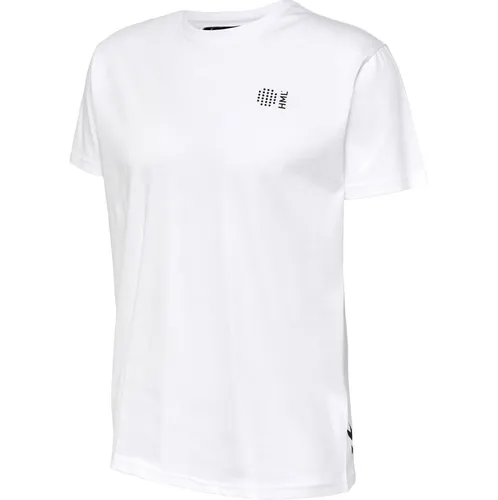 hummel Sport/Freizeit-Tshirt hmlCOURT Cotton (elastischer Jerseystoff) kurzarm weiss Herren, Größe: XL